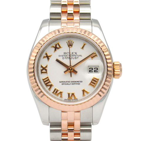 白色錶盤 18K玫瑰金 不鏽鋼 Datejust 腕錶【ROLEX 勞力士】 179171