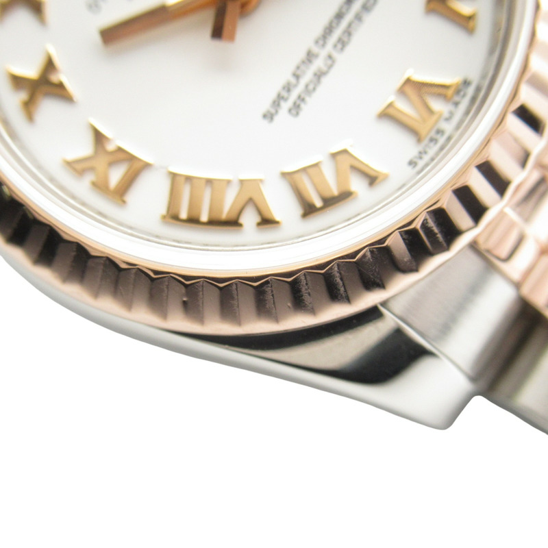 白色錶盤 18K玫瑰金 不鏽鋼 Datejust 腕錶【ROLEX 勞力士】 179171-11