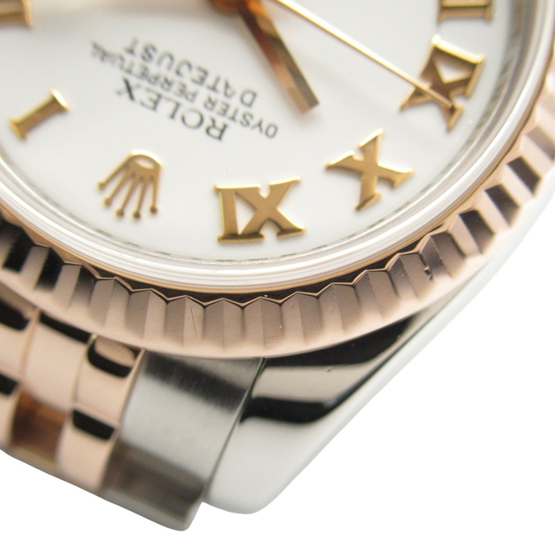 白色錶盤 18K玫瑰金 不鏽鋼 Datejust 腕錶【ROLEX 勞力士】 179171-13