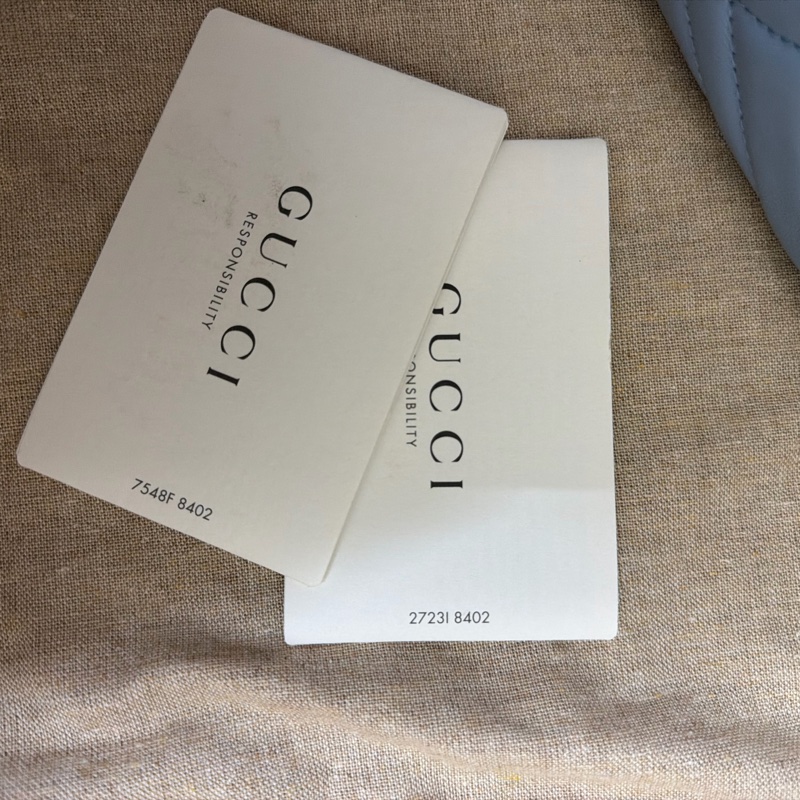 溫柔首選🩵 ［春夏限量色🫧不撞款］Gucci 古馳Marmont 中號 Camera Bag 牛皮 拉鏈 相機包已絕版-11