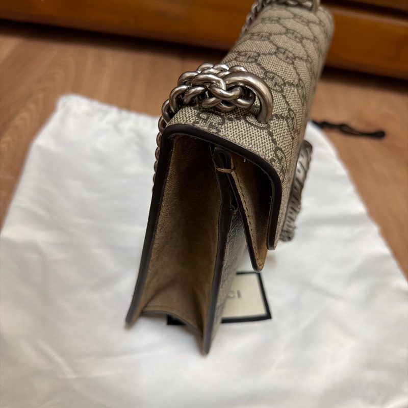 買酒神迎財神 🐯 爆紅款［新春限定低價］Gucci Dionysus GG Supreme 酒神虎頭鍊條包-1