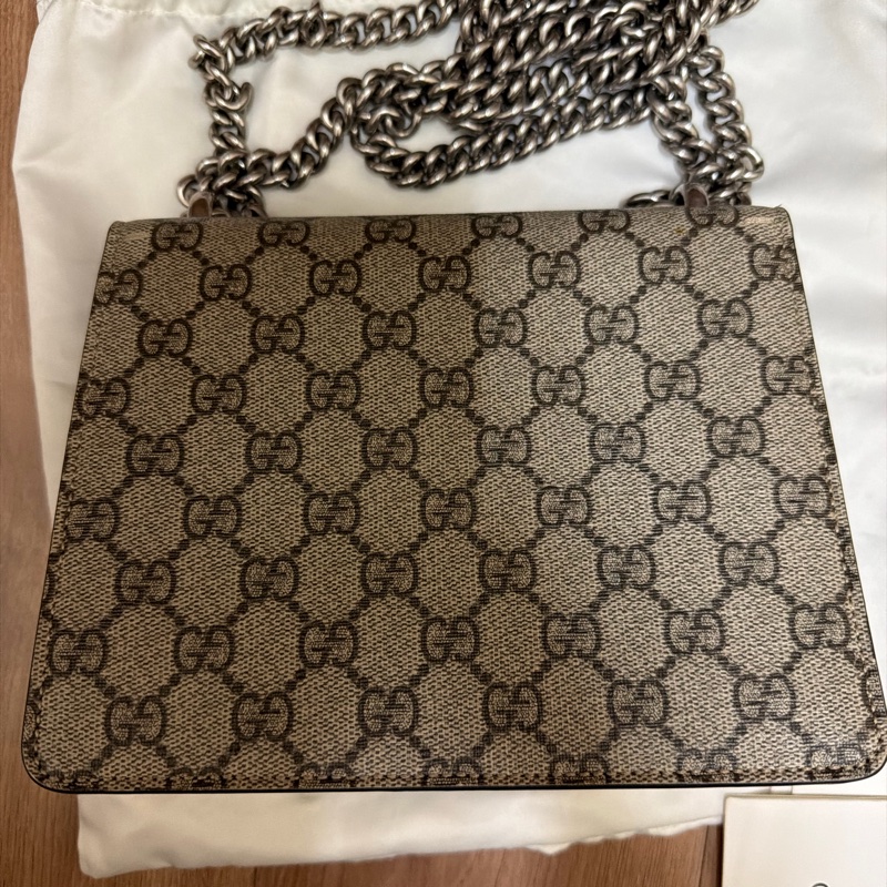 買酒神迎財神 🐯 爆紅款［新春限定低價］Gucci Dionysus GG Supreme 酒神虎頭鍊條包-6