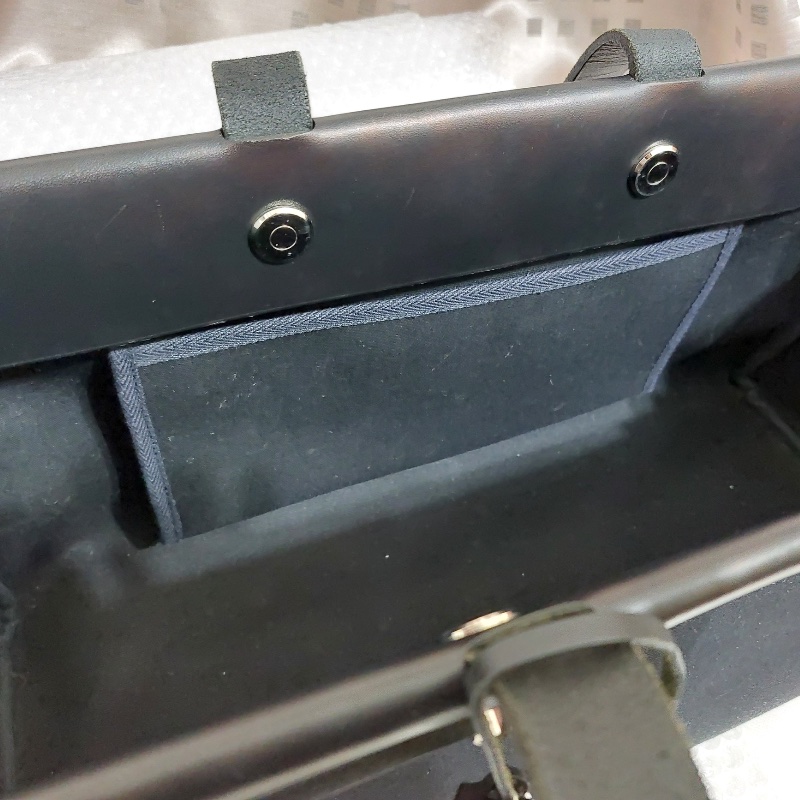 Vintage Hermès Horizontal Herbag|罕見橫向寬版廓形|經典皮革構件組 黑色-3