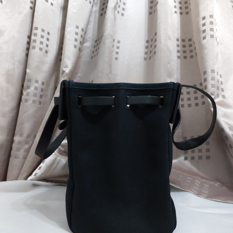 Vintage Hermès Horizontal Herbag|罕見橫向寬版廓形|經典皮革構件組 黑色-5