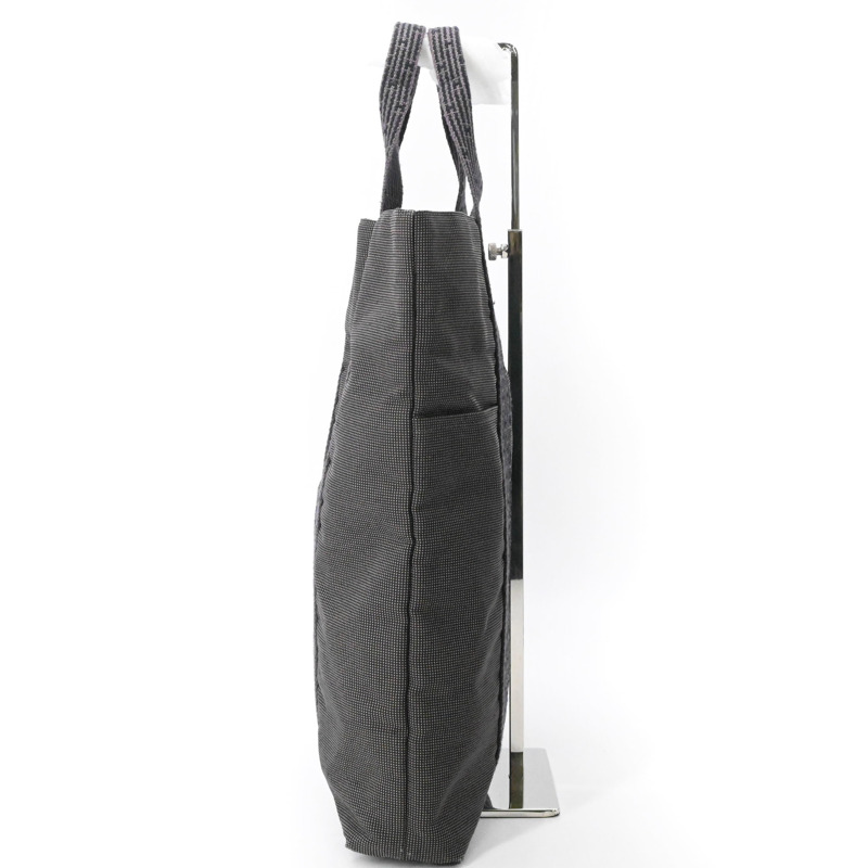 愛馬仕 Airline Cabas 手提包帆布灰色-3