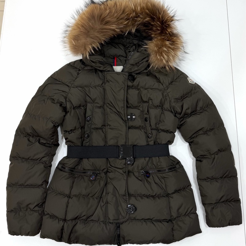 moncler GENE GIUBBOTTO 貉子毛 橄欖綠 羽絨 羽絨外套 防風外套 夾克 外套-0