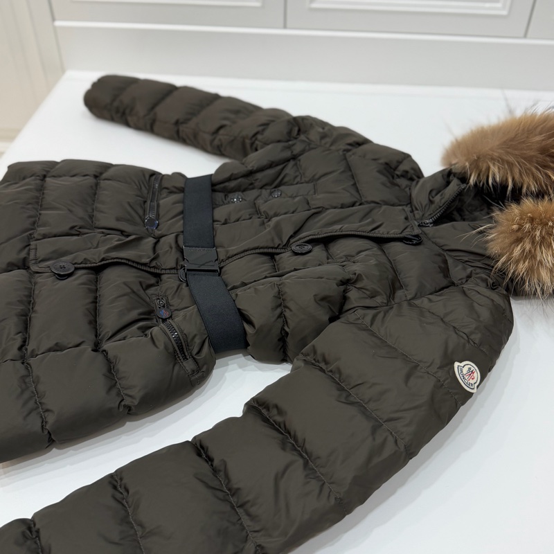 moncler GENE GIUBBOTTO 貉子毛 橄欖綠 羽絨 羽絨外套 防風外套 夾克 外套-6