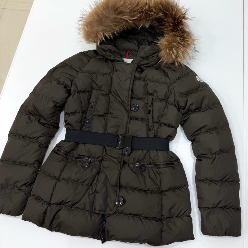 moncler GENE GIUBBOTTO 貉子毛 橄欖綠 羽絨 羽絨外套 防風外套 夾克 外套-12