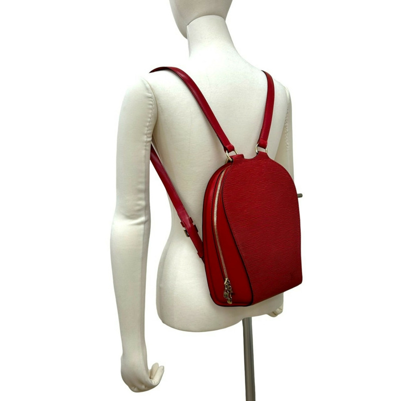 路易威登 Mabillon Epi 皮革雙肩包，卡斯蒂利亞紅 38451-1
