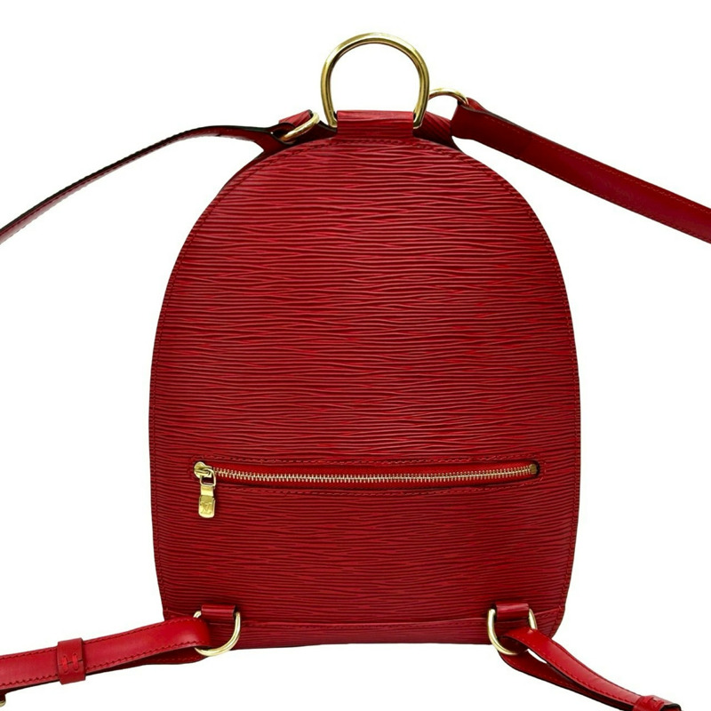 路易威登 Mabillon Epi 皮革雙肩包，卡斯蒂利亞紅 38451-2