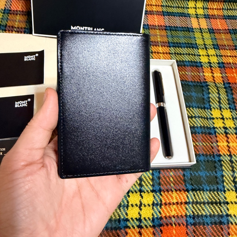全新 Montblanc 128954:PIX 系列黑色鋼珠筆與大師傑作(大班)名片夾-6