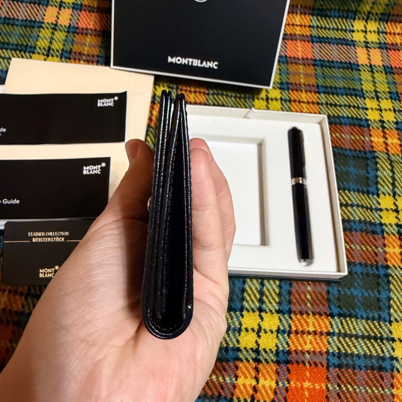 全新 Montblanc 128954:PIX 系列黑色鋼珠筆與大師傑作(大班)名片夾-7