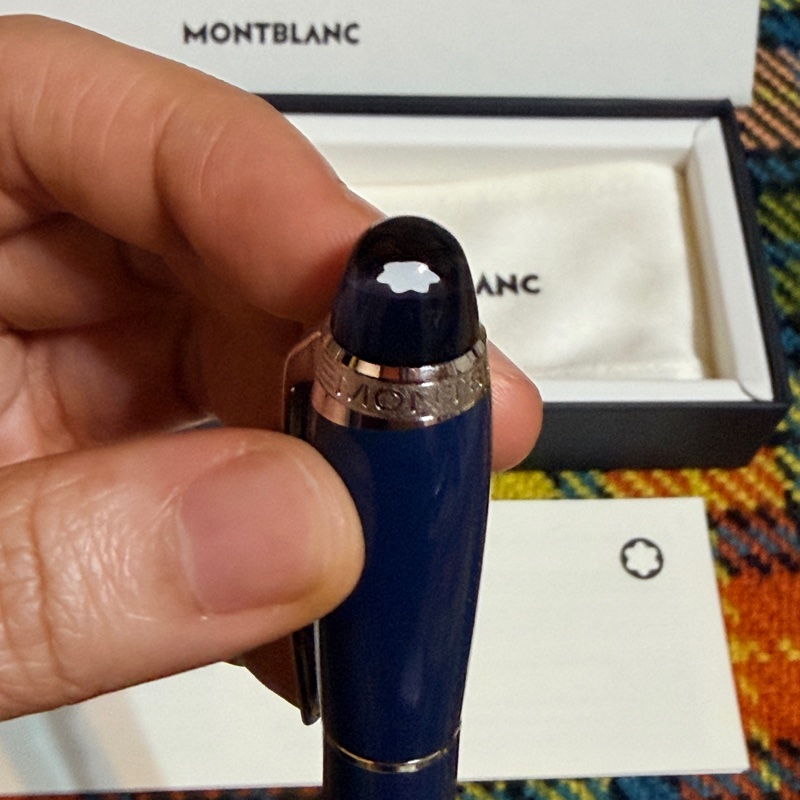全新Montblanc 132440: 星際行者藍色星球系列珍貴樹脂細字筆-7