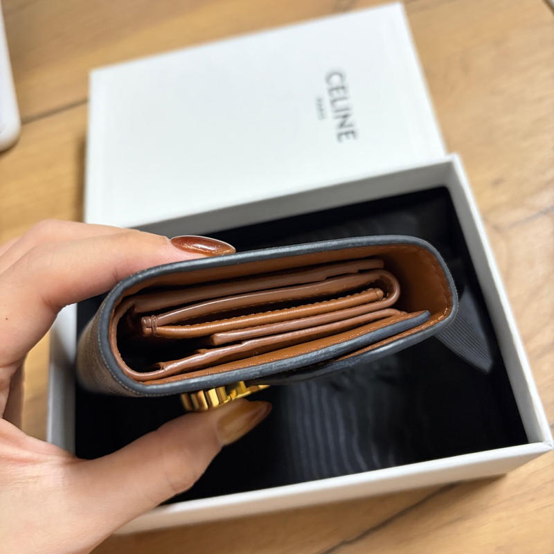 Celine凱旋門老花三折短夾-1