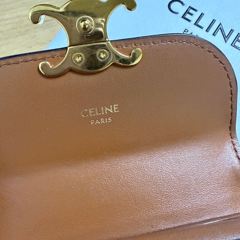 Celine凱旋門老花三折短夾-3