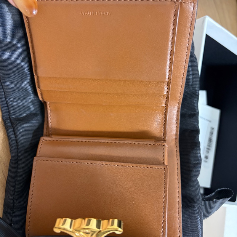 Celine凱旋門老花三折短夾-4