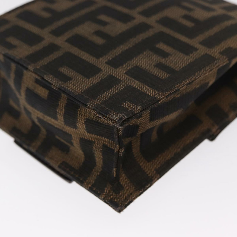 【日本直送】FENDI Zucca帆布單肩包 黑色 棕色 銀色 正品 149894V-17