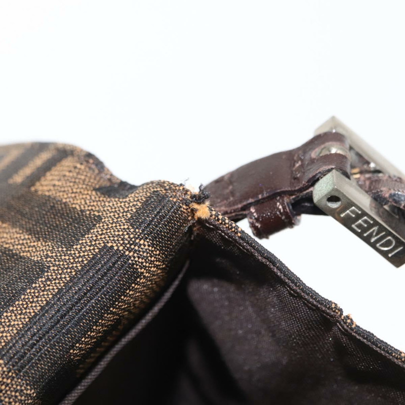 【日本直送】FENDI Zucca帆布單肩包 黑色 棕色 銀色 正品 149894V-22