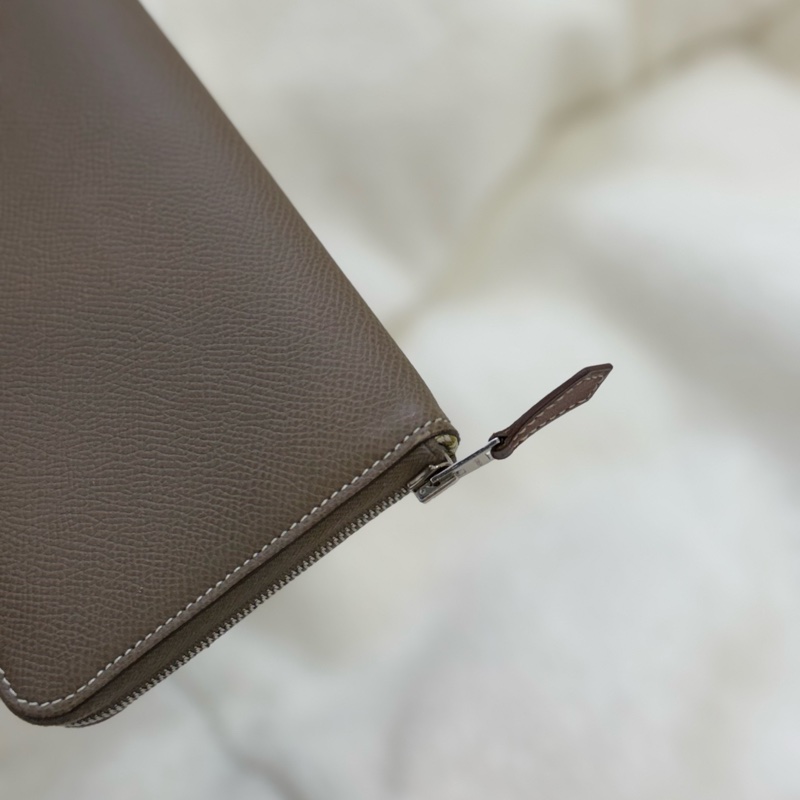 Hermes Silk'In 大象灰絲巾長夾 | 絲巾叢林內襯款-12