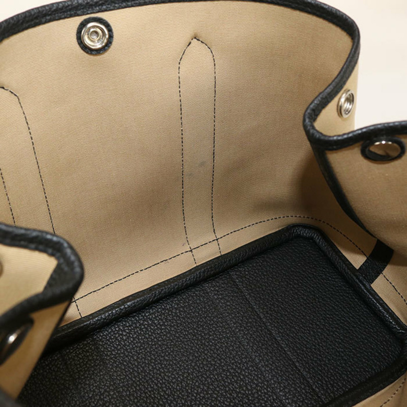 愛馬仕 Garden Party TPM A 印花手提包，女士，米色-3