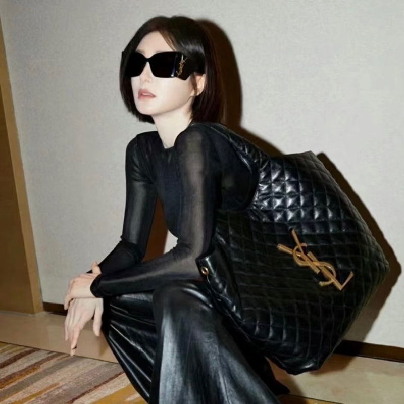 ROSE 同款 [Saint Laurent ] YSL SL M119 BLAZE 太陽眼鏡 黑金配色-4