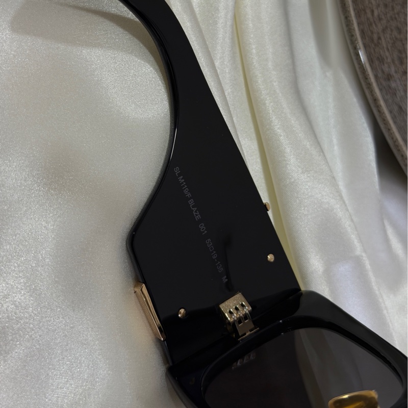 ROSE 同款 [Saint Laurent ] YSL SL M119 BLAZE 太陽眼鏡 黑金配色-19