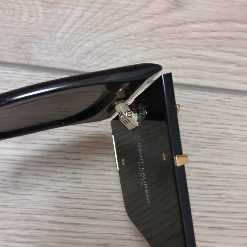 ROSE 同款 [Saint Laurent ] YSL SL M119 BLAZE 太陽眼鏡 黑金配色-26