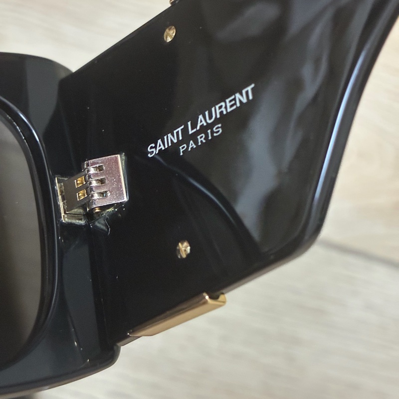 ROSE 同款 [Saint Laurent ] YSL SL M119 BLAZE 太陽眼鏡 黑金配色-32