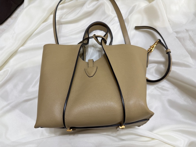 TOD S Timeless 迷你款 T字釦帶小牛皮手提/斜背托特包-2