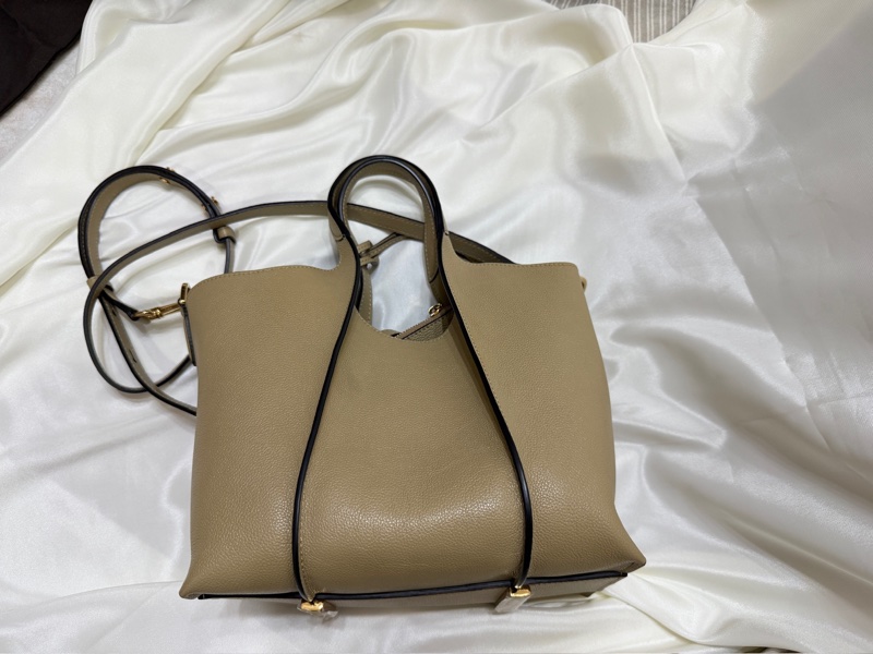 TOD S Timeless 迷你款 T字釦帶小牛皮手提/斜背托特包-3