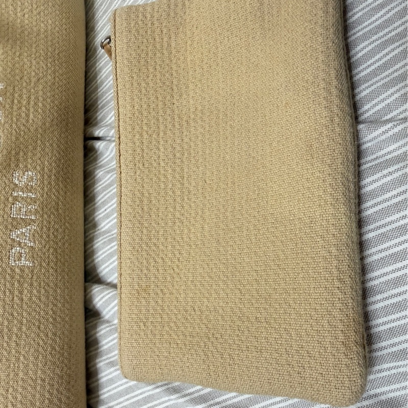 香奈兒 CHANEL 奶茶色大號海灘包 晶片款 DEAUVILLE GM-12