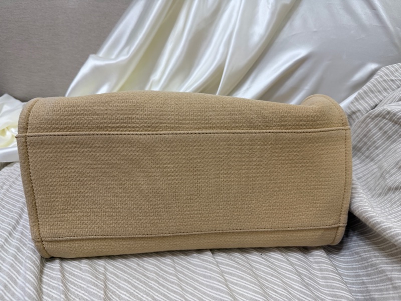 香奈兒 CHANEL 奶茶色大號海灘包 晶片款 DEAUVILLE GM-23