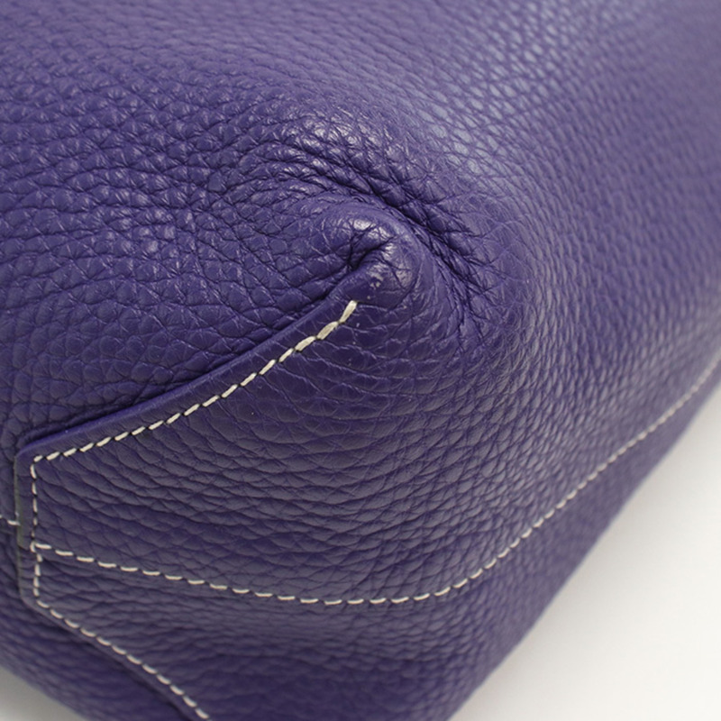 愛馬仕 Double Sens 36 手提包，女士，藍色，N 印章-4