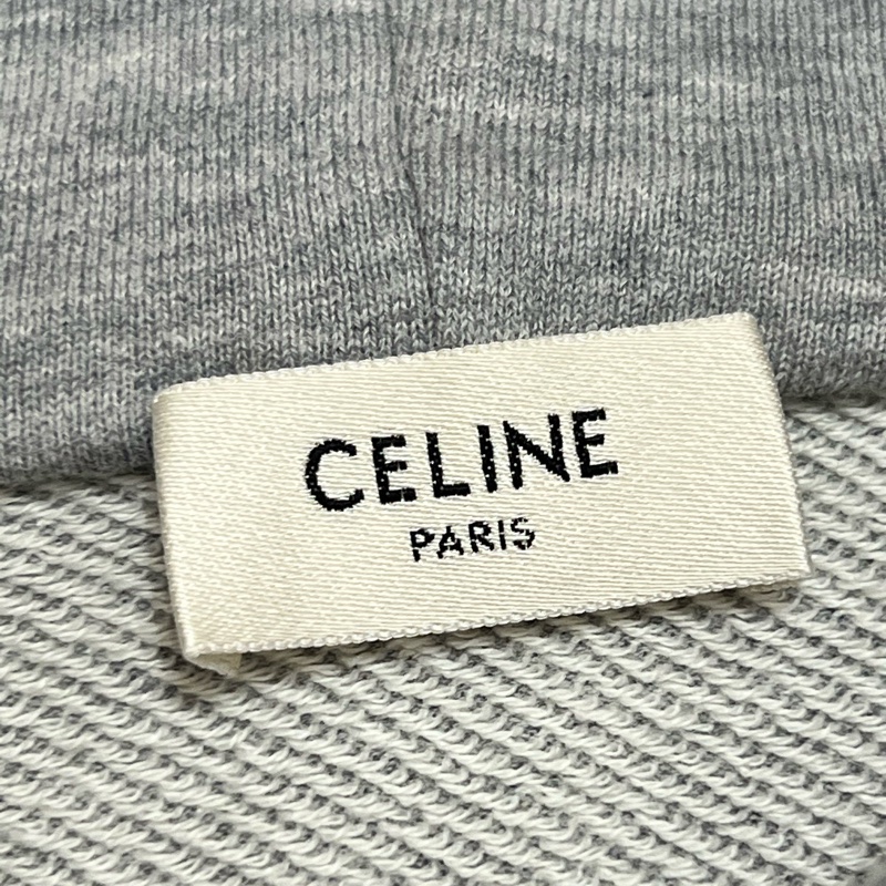Celine 灰色帽T 凱旋門拉鍊-5