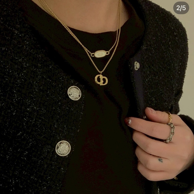 Christian Dior 經典CD項鍊 極美款✨-6