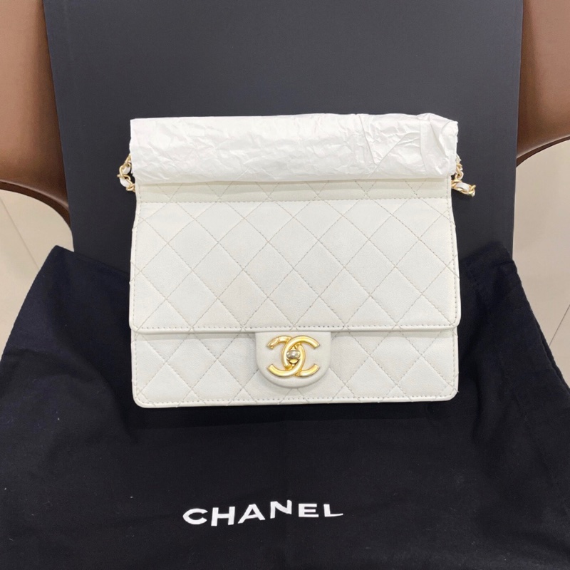 【97新 ✨ 全網最低價！】Chanel 香奈兒 Woc 白金珍珠鏈條包 27開 （下單前先詢問庫存❗️）-3