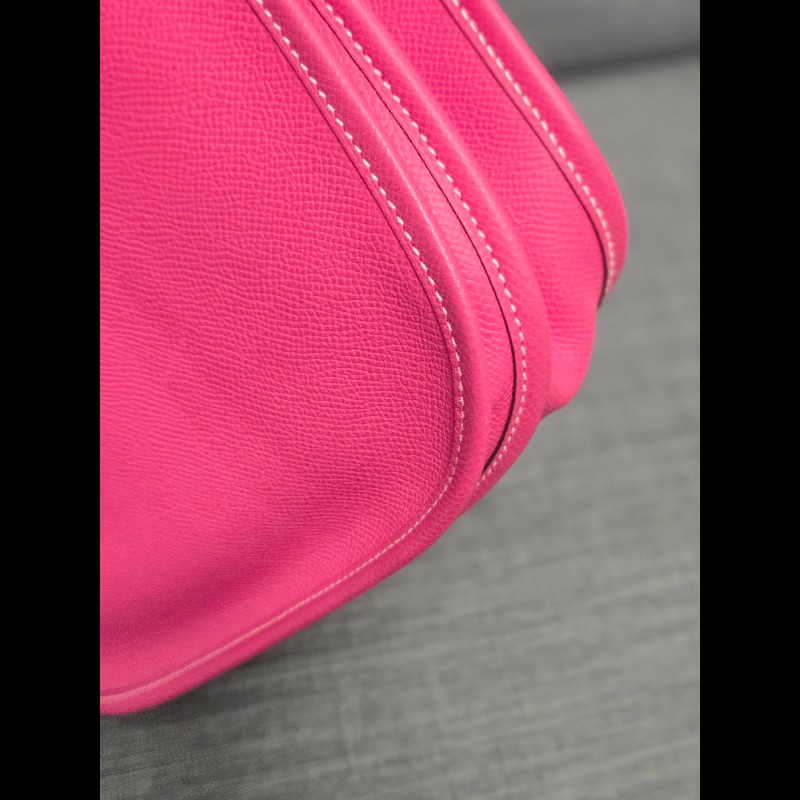 Hermes 愛馬仕 Evelyne 29桃粉色銀釦 Epsom-10