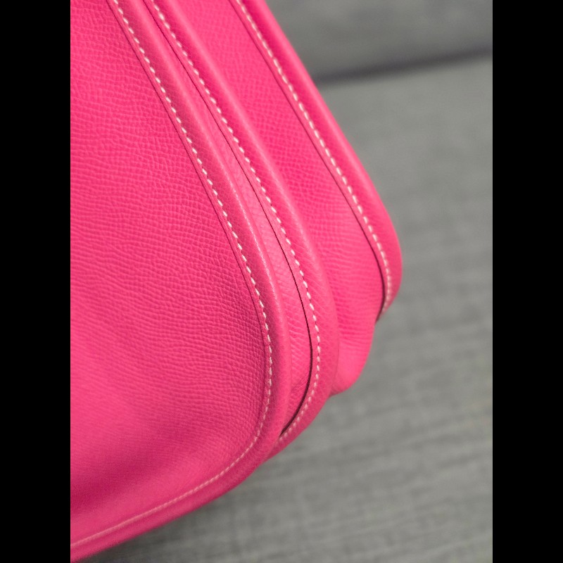 Hermes 愛馬仕 Evelyne 29桃粉色銀釦 Epsom-11