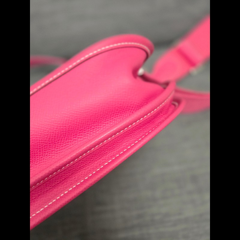 Hermes 愛馬仕 Evelyne 29桃粉色銀釦 Epsom-14