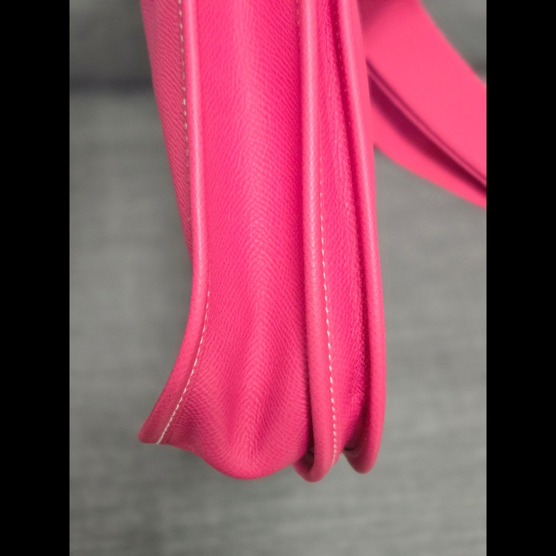 Hermes 愛馬仕 Evelyne 29桃粉色銀釦 Epsom-18