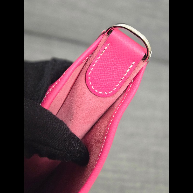 Hermes 愛馬仕 Evelyne 29桃粉色銀釦 Epsom-22