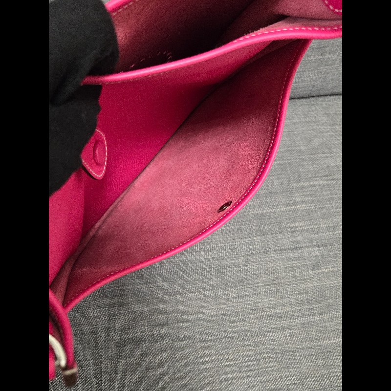 Hermes 愛馬仕 Evelyne 29桃粉色銀釦 Epsom-26