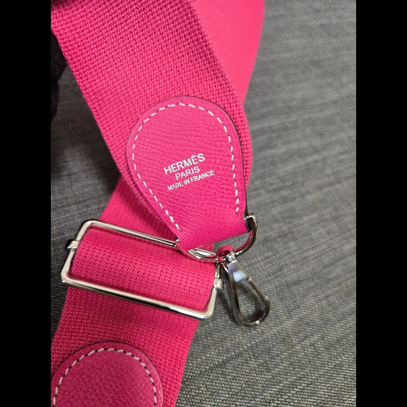Hermes 愛馬仕 Evelyne 29桃粉色銀釦 Epsom-35