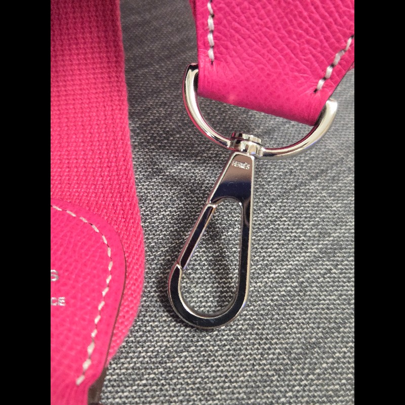 Hermes 愛馬仕 Evelyne 29桃粉色銀釦 Epsom-37