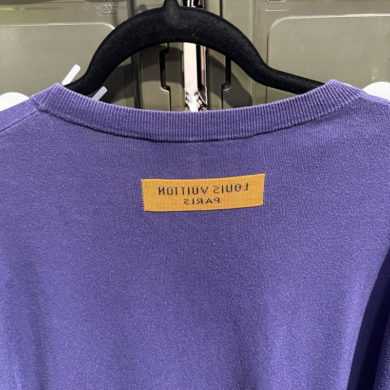Lv 紫色針織短袖 Os / S碼-2