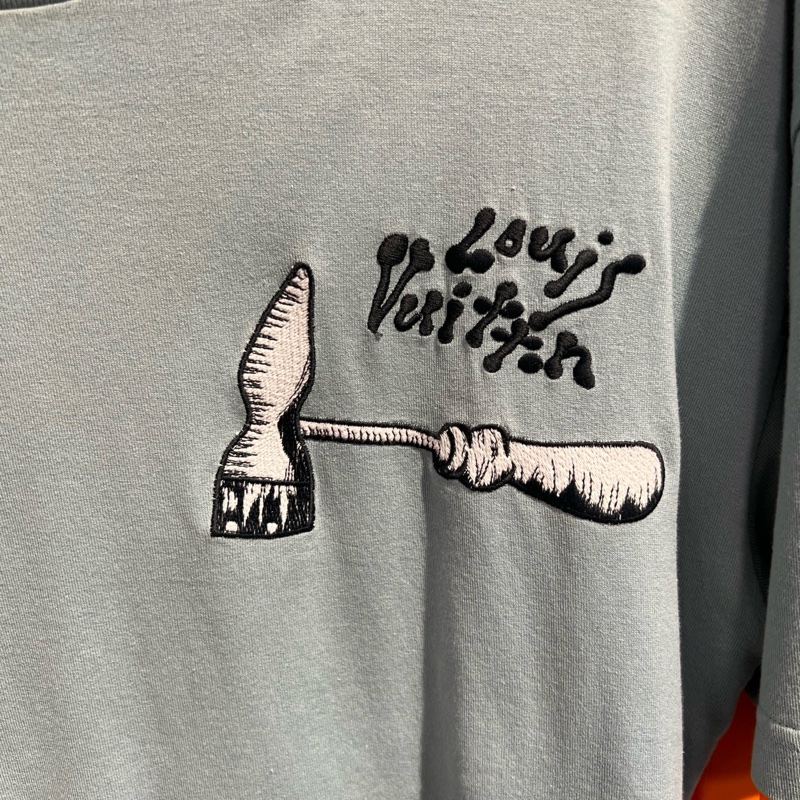 Lv 淺藍色 工具短袖 L碼-2