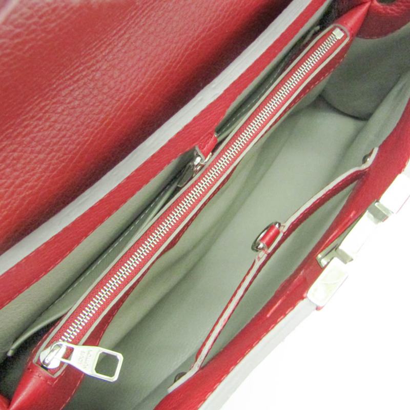 路易威登 Parnassea Capucines GM M48871 女士手提包 紅色-2