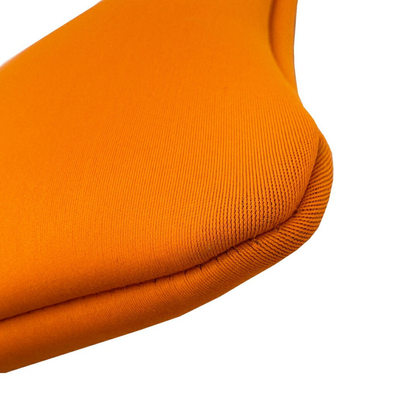 愛馬仕 Neoban GM 橙色豹紋手拿包 尼龍聚醯胺-3