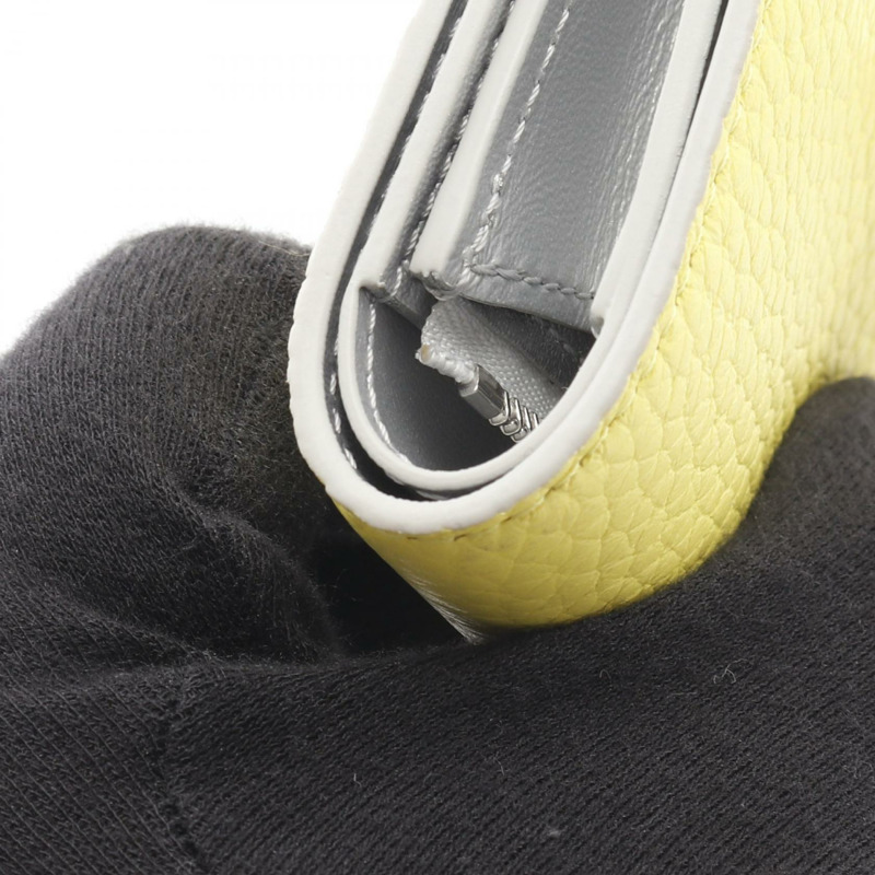 路易威登 LVVertical 緊湊型皮夾 Tonic Lemon 雙折皮夾 N89118 Taurillon Clemence 異國皮革-6