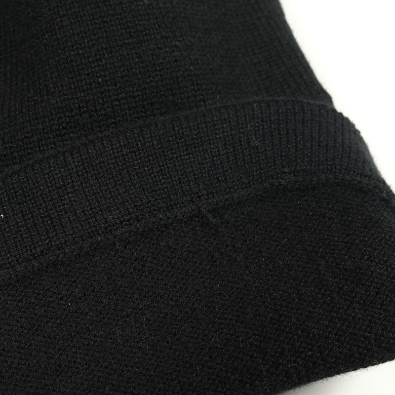 香奈兒 COCO 標誌紐扣開襟衫 #38 針織衫 P80099K11545 羊絨 黑色 二手-5